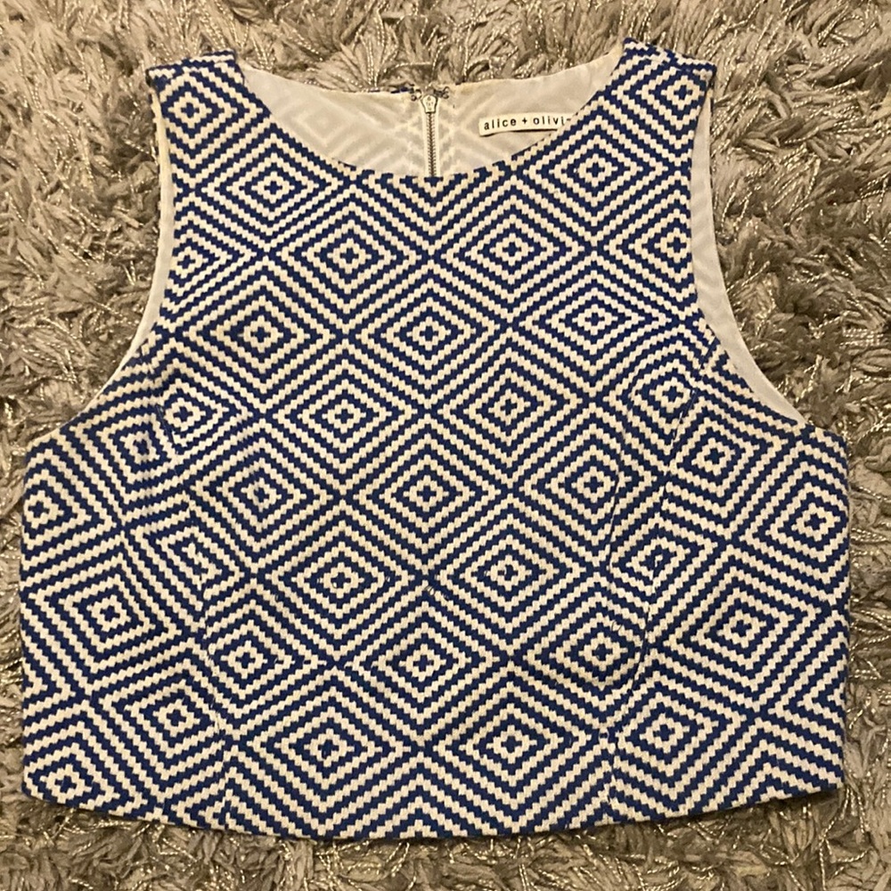 Woven Alice + Olivia Crop Top